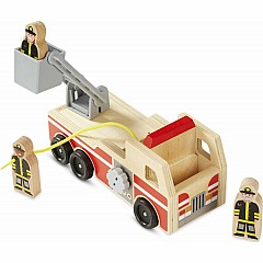 Classic Wooden Fire Truck Play Set