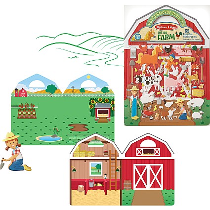 REUSABLE PUFFY STICKER - FARM