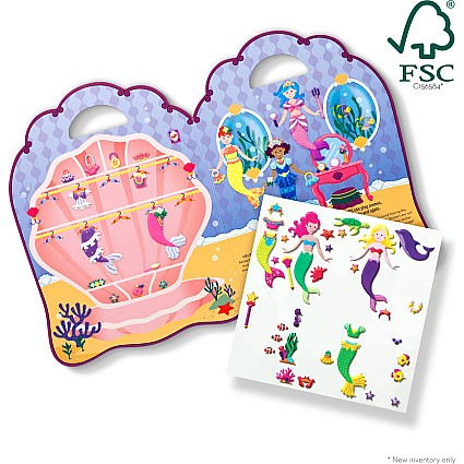 REUSABLE PUFFY STICKER - MERMAID