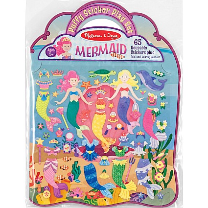 REUSABLE PUFFY STICKER - MERMAID