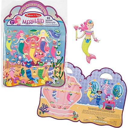 REUSABLE PUFFY STICKER - MERMAID