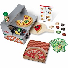 Top & Bake Pizza Counter - Wooden Play Food