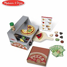 Top & Bake Pizza Counter - Wooden Play Food