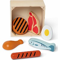 Wooden Food Groups Play Set - Protein