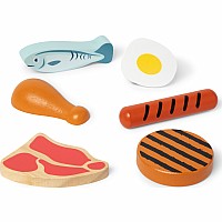 Wooden Food Groups Play Set - Protein