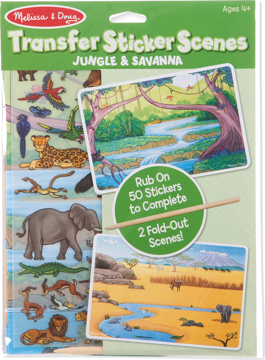 Transfer Sticker Scenes Jungle and Savanna Kite and Kaboodle