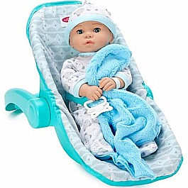 Soft Gray Car Seat/Carrier (18" doll)