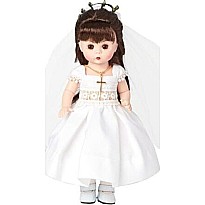 First Communion Day - Light Skin Tone/Brown Eyes/Brunette Hair (8" doll)
