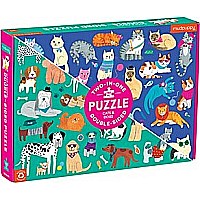 Cats & Dogs 100 Piece Double-Sided Puzzle