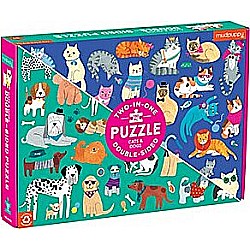 Cats & Dogs 100 Piece Double-Sided Puzzle