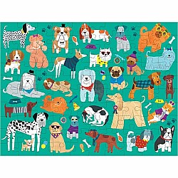 Cats & Dogs 100 Piece Double-Sided Puzzle