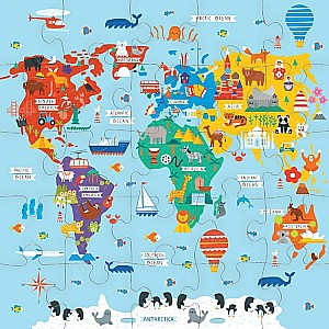 Map of the World Jumbo Puzzle