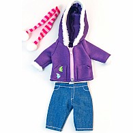 Cold Weather Purple Fleece Set 12 5/8