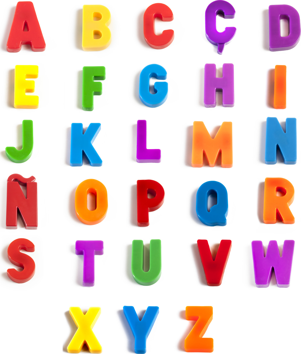 Magnetic Uppercase Letters (154 pieces) - Miniland