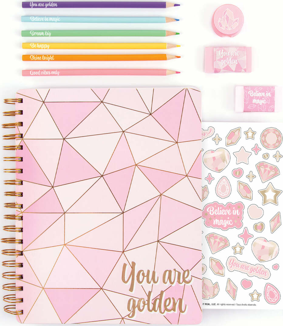 3C4G Pink & Gold All in 1 Sketching Set