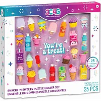 Snack 'n Sweets Puzzle Eraser Set