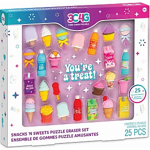 Snack 'n Sweets Puzzle Eraser Set