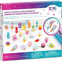 Snack 'n Sweets Puzzle Eraser Set