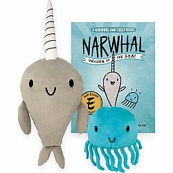Narwhal and Jelly Book Plush Set 