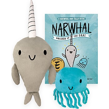 Narwhal and Jelly Book Plush Set 