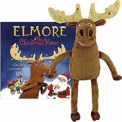 MerryMakers Elmore the Christmas Moose Plush