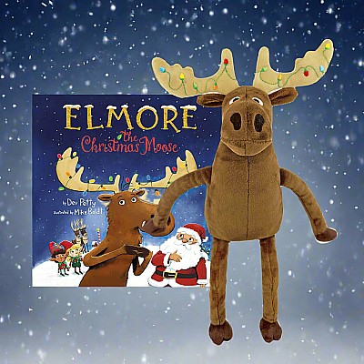 MerryMakers Elmore the Christmas Moose Plush