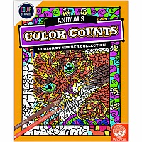 Color Counts: Animals - Colour By Number