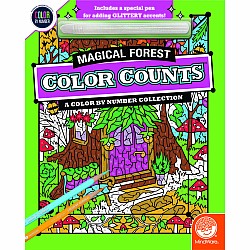 Color by Number: Color Counts: Glitter Magical Forest