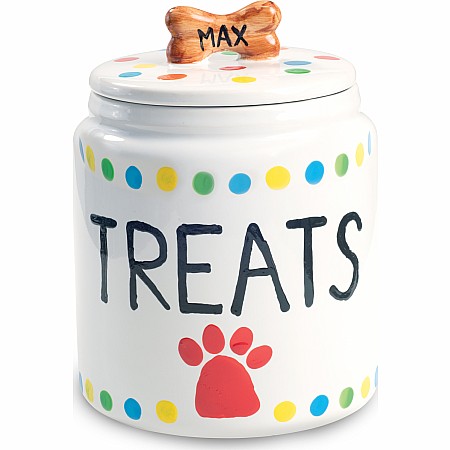 PYO PORCELAIN DOG TREAT JAR