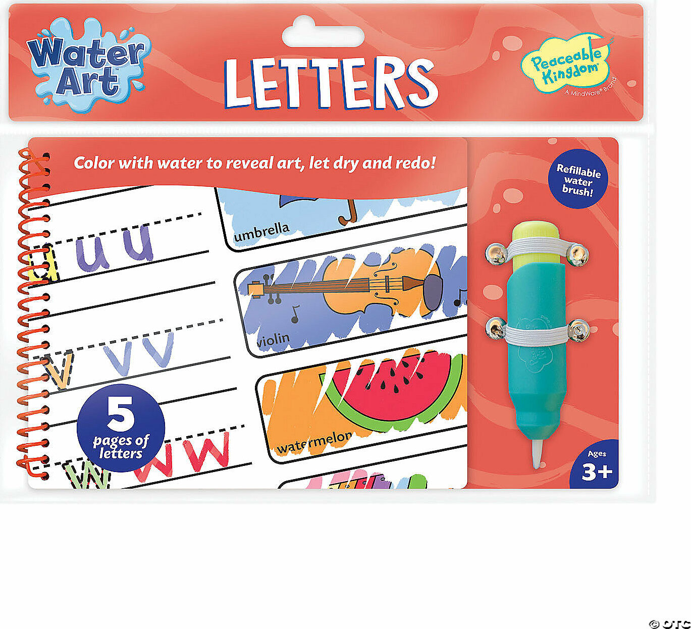 Water Art Book: Letters