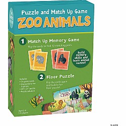 MindWare "Zoo Animal Puzzle and Match Up Game" (24 pc Puzzle)