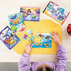 MindWare "Merry Mermaids" (12 Pc 4 in 1 Wooden Puzzle)