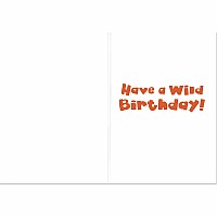 Have A Wild Birthday! Foil Card