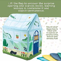 Sensory Sprouts Peek and Pull Baby Tissue Box Toy