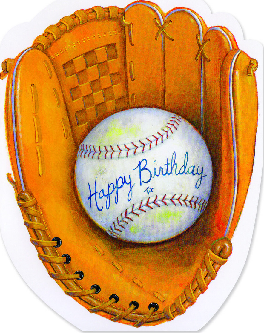 Baseball Glove Die-Cut Card(Woh)