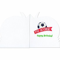 Soccer Ball Die-Cut Card (Woh)