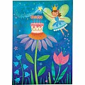 Fairy with Cake Glitter Birthday Card