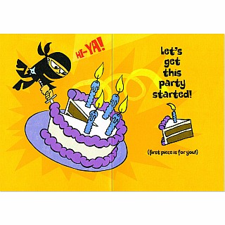 Ninja Birthday Card