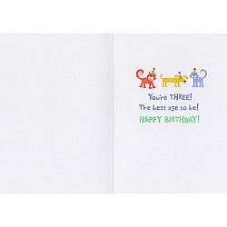 Age 3 Pattern Foil Card