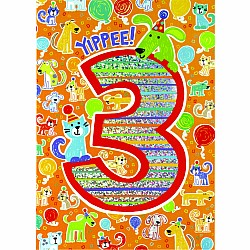 Age 3 Pattern Foil Card