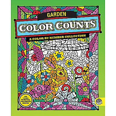 Color Counts: Garden - Colour By Number