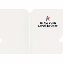 Birthday Basketball Die-Cut Card