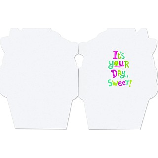 Cupcake Die-Cut Foil Card