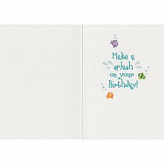 Make a splash on your birthday - card