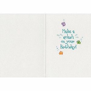 Make a splash on your birthday - card