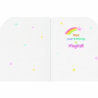 Unicorn & Rainbow Die-Cut Card