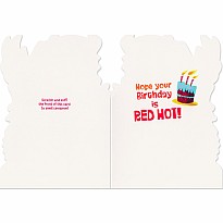 Fire Breathing Dragon Scratch & Sniff Birthday Card