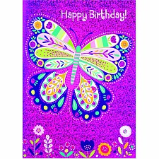 Sparkle Butterfly Foil Card