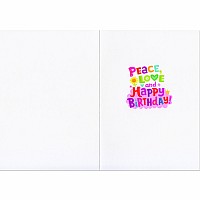 Peace & Love Birthday Card