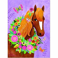 Horse & Butterfly Foil Card